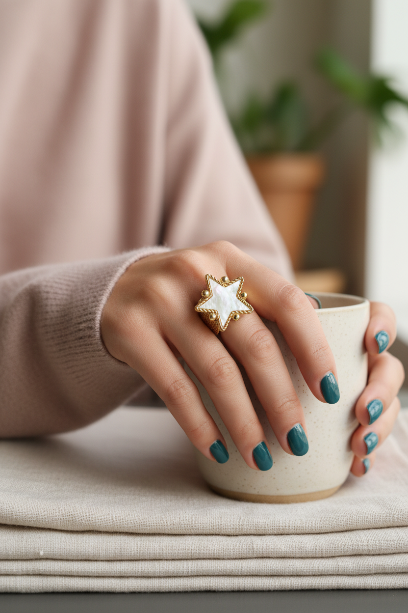 Anillo Ajustable Nácar