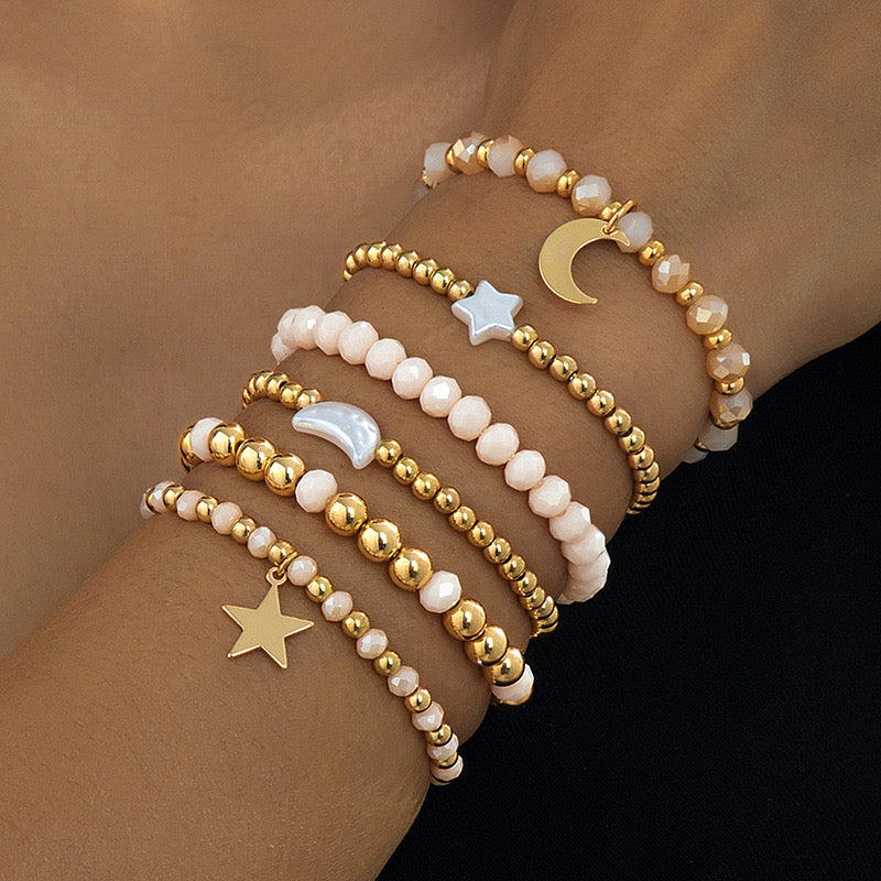 Turquoise and pearl bracelet