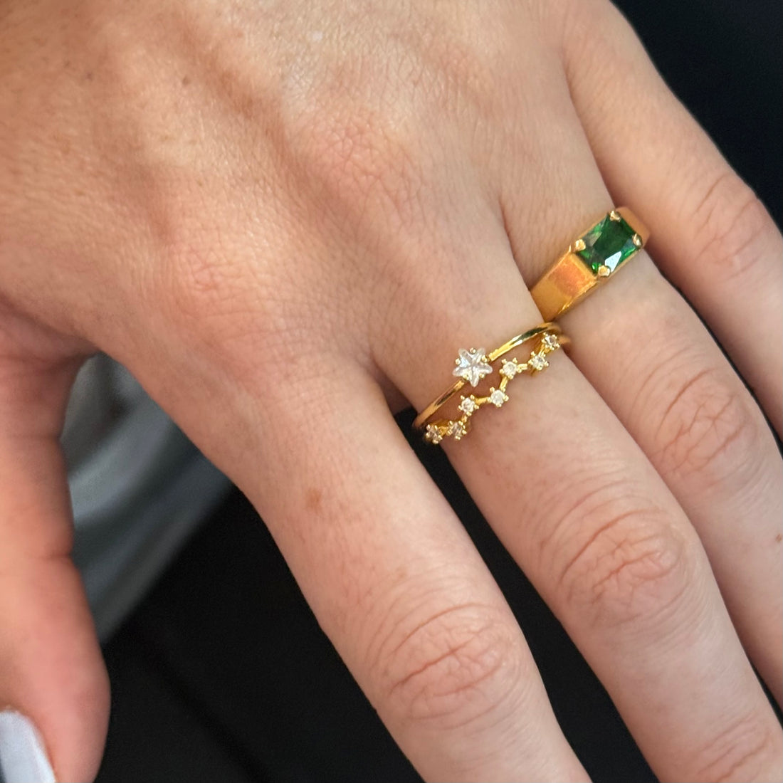 Anillo ajustable estilo princesa