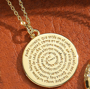 Collar Medalla Padre Nuestro