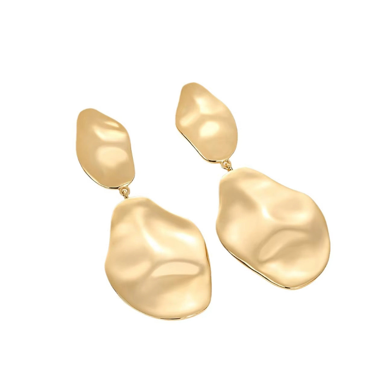 Pendientes Dorados Irregulares