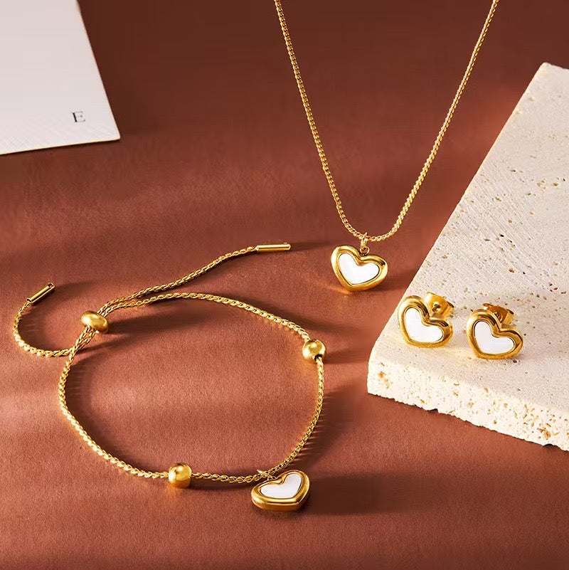 Set de Corazón Dorado