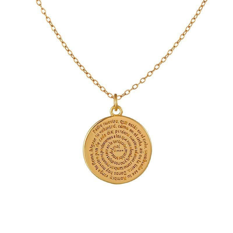 Collar Medalla Padre Nuestro