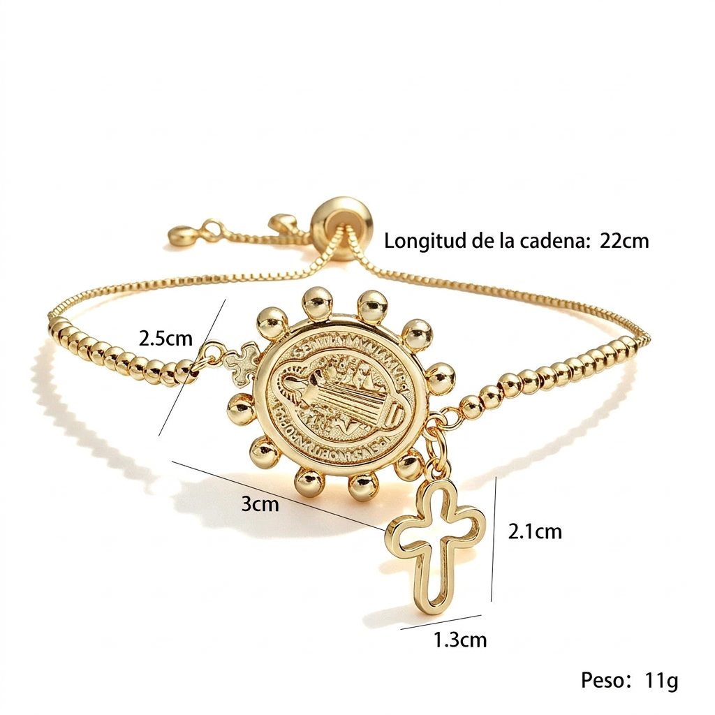 Pulseras Chapadas en Oro de 18K para Mujer