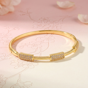 Brazalete Dorado con Circonitas