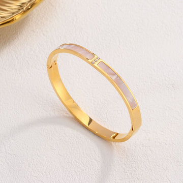 Pulsera Dorada Nácar