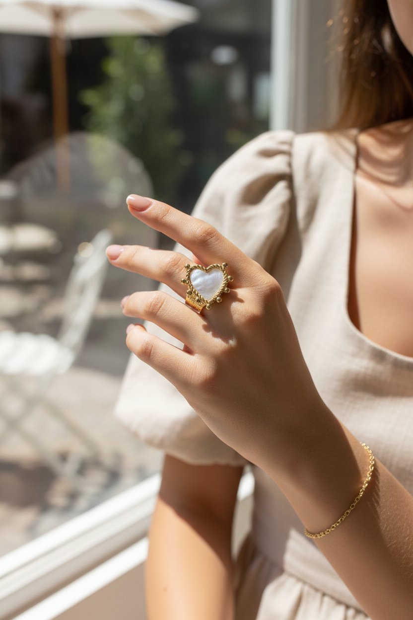 Anillo Ajustable Nácar