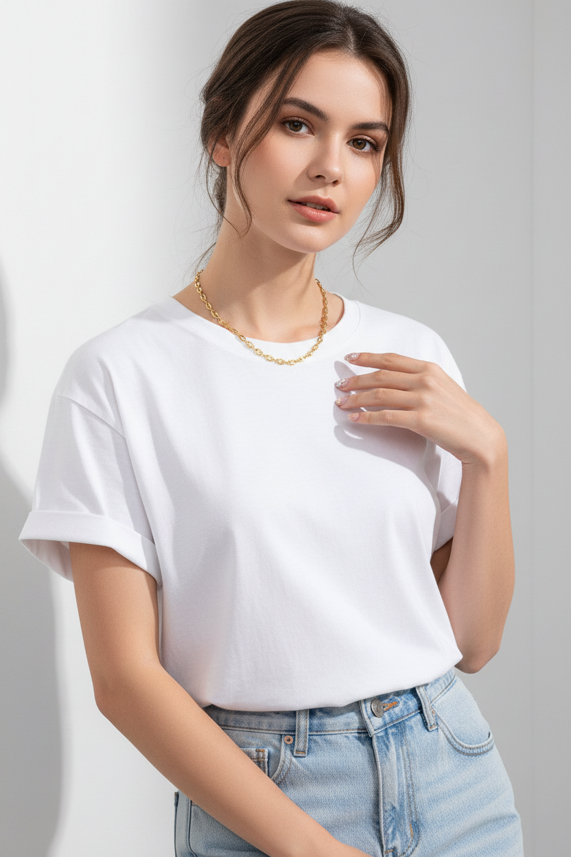 Collar Cadena Oval Dorada