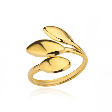 Anillo Hojas Doradas