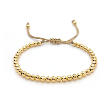 Brazalete clásico dorado