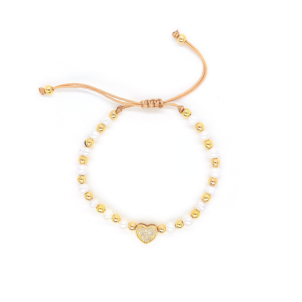 Brazalete de corazón Nacre