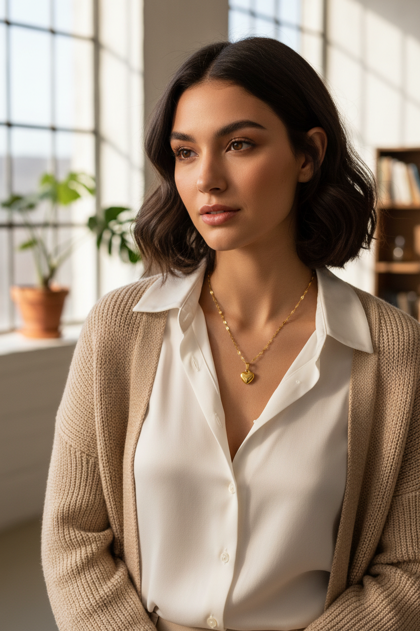 Golden Heart Necklace