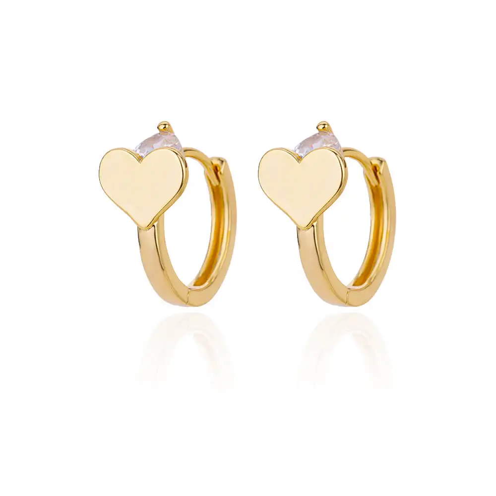 Pendientes de Aro con Corazón