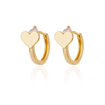 Pendientes de Aro con Corazón