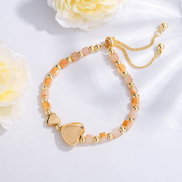 Brazaletes con cuentas de amor