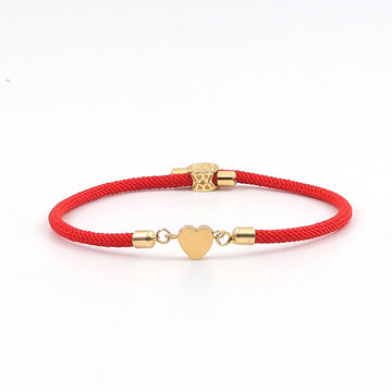 Brazalete ajustable de corazón