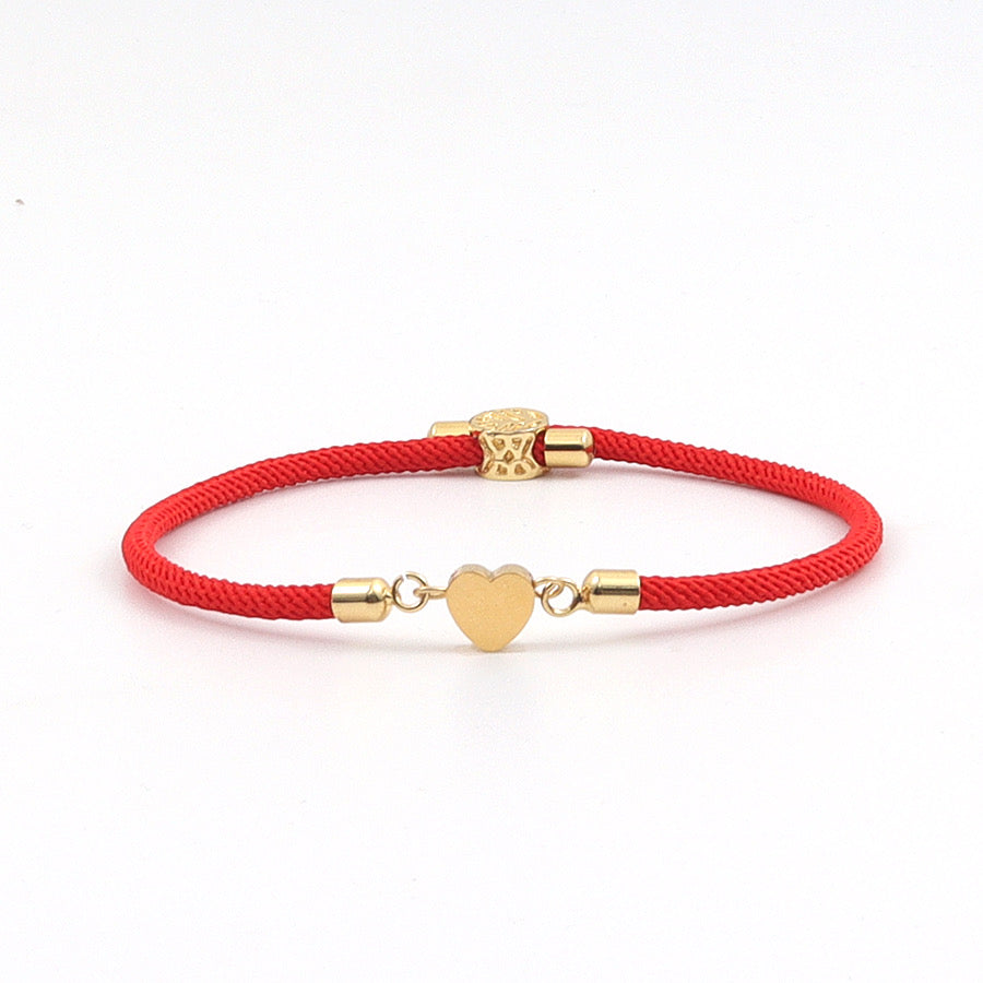 Brazalete ajustable de corazón
