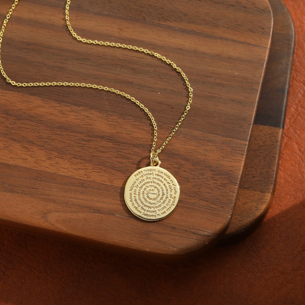 Collar Medalla Padre Nuestro
