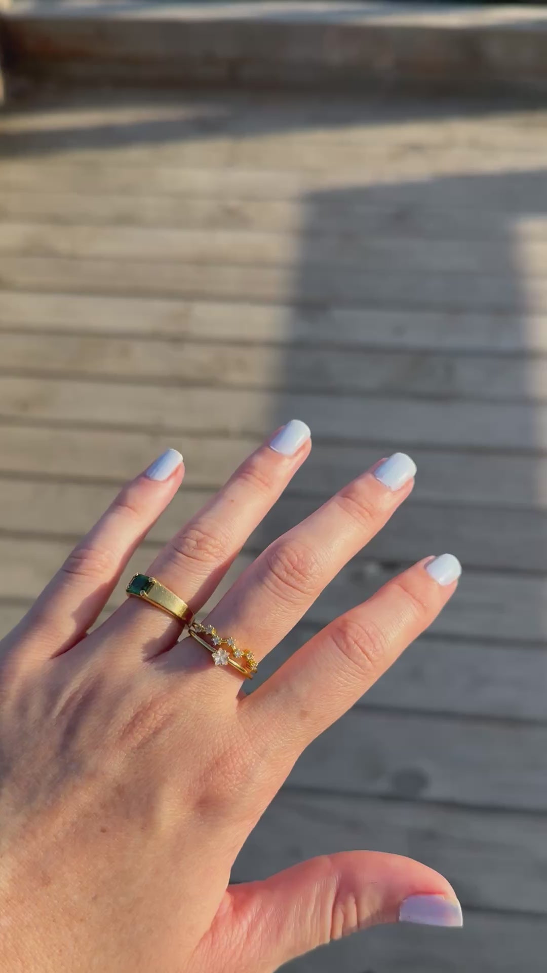 Anillo ajustable estilo princesa